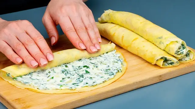 Идеальные блины с вкусной начинкой