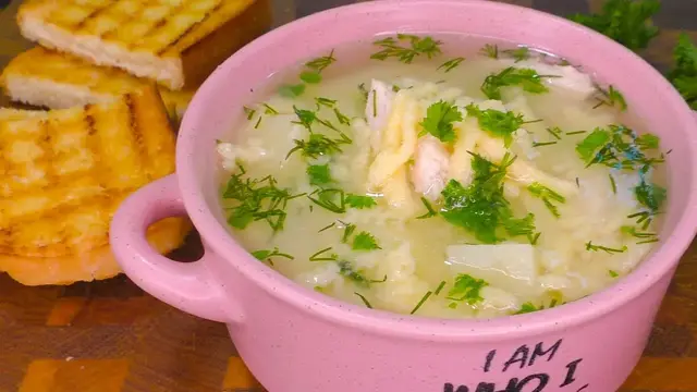 Лёгкий куриный суп