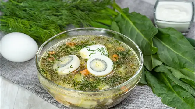Летний Щавелевый суп с курицей