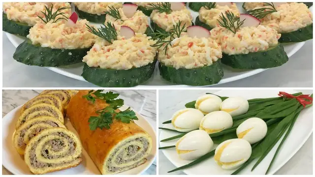 Очень вкусные и красивые закуски