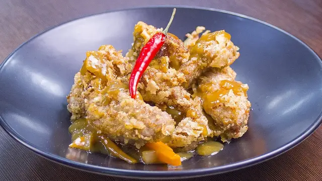 Хрустящая индейка с апельсиновым соусом