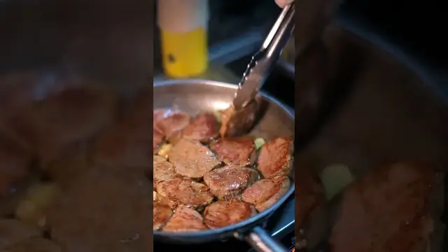 Вкусная телятина на сковородке