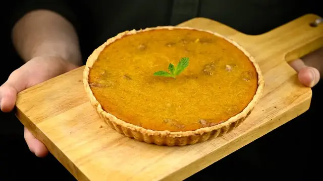 Тыквенный пирог с грецкими орехами