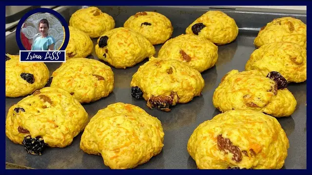 Постное морковное печенье 