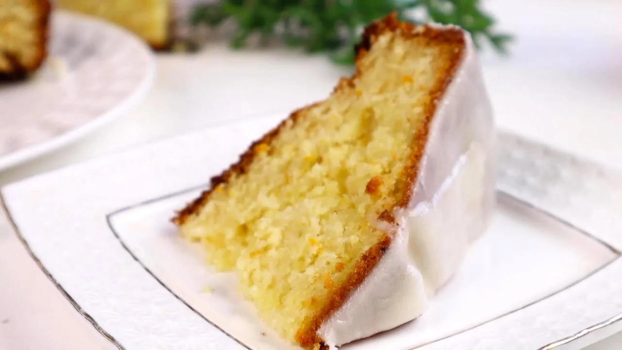 Сочный апельсиновый кекс пирог