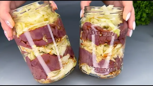 Консервированная печень с капустой