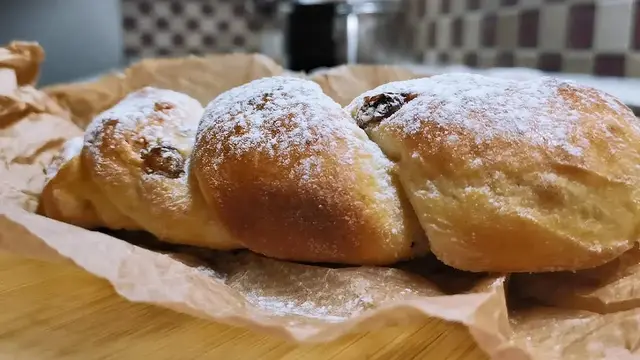 Творожные бездрожжевые булочки 