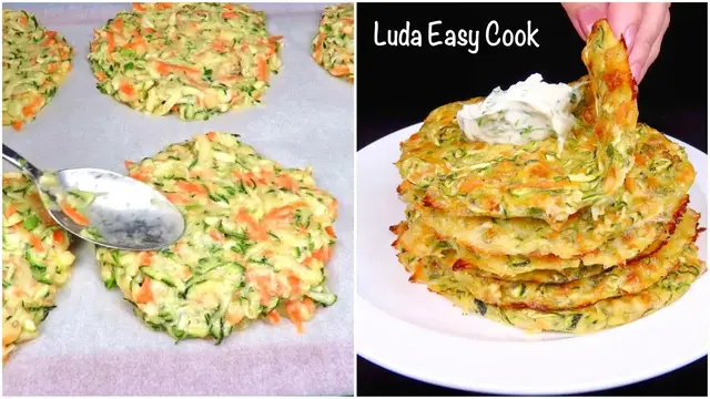 Лепешки из кабачков в духовке