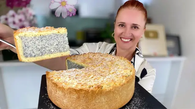 Кремовый пирог с маком