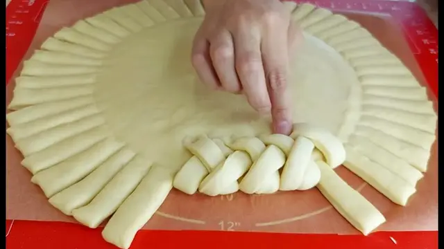 Пирог Косичка с творогом