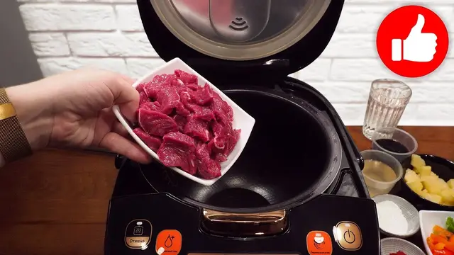 Говядина с ананасами в мультиварке 