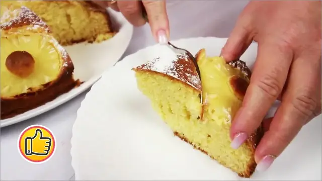 Пирог с ананасами