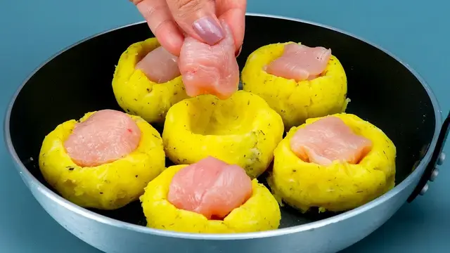 Куриная грудка с картошкой