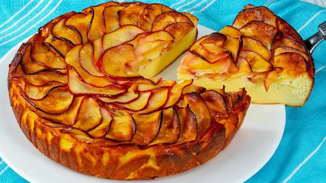 Яблочный пирог без муки