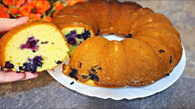 Ягодный пирог на скорую руку
