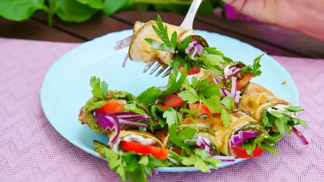 Очень вкусная закуска из кабачков