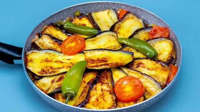 Вкусные баклажаны на сковороде