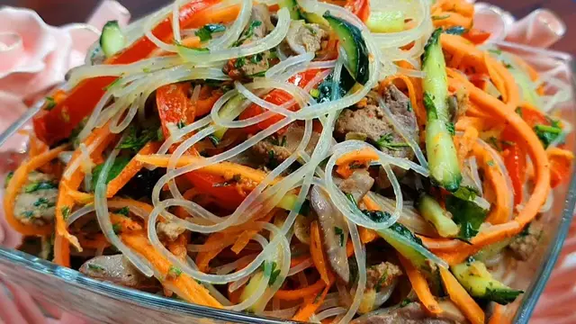 Корейский салат на новогодний стол 