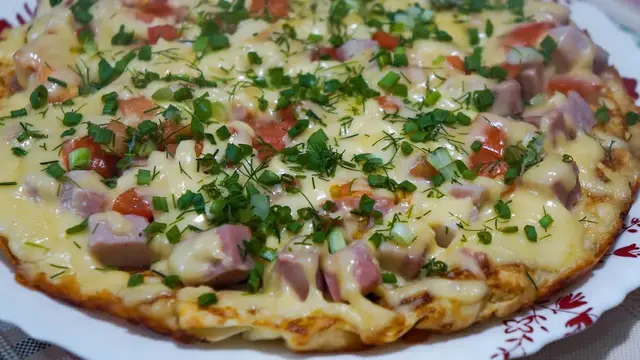 Ленивая пицца из лаваша