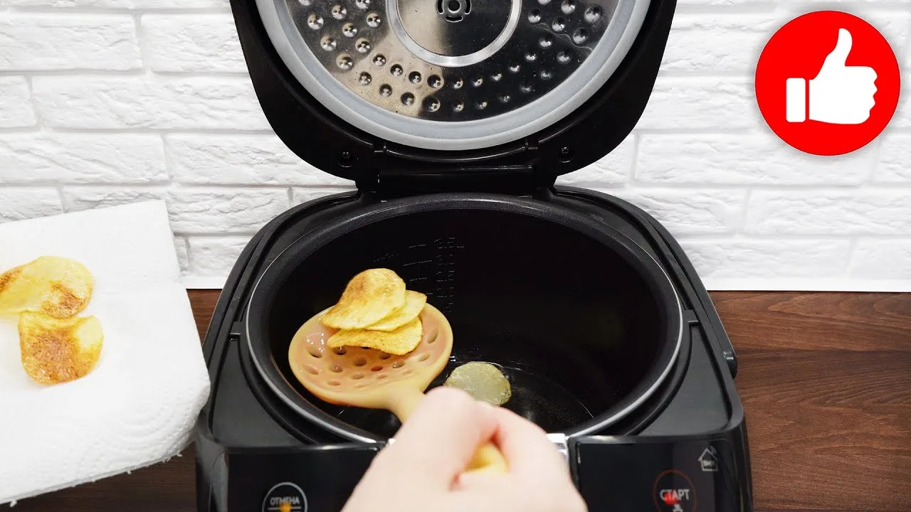 Вкусные хрустящие чипсы в мультиварке