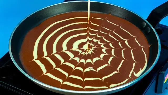 Вкусные двухцветные блины