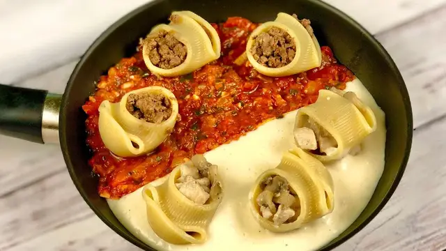 Фаршированные макароны