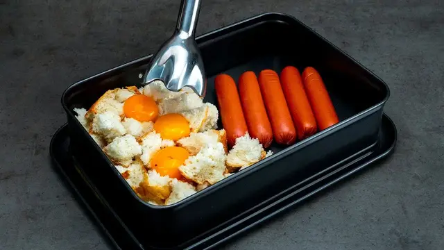 Простой закусочный рулет из хлеба