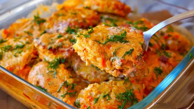 Целая гора голубцов из одной куриной грудки