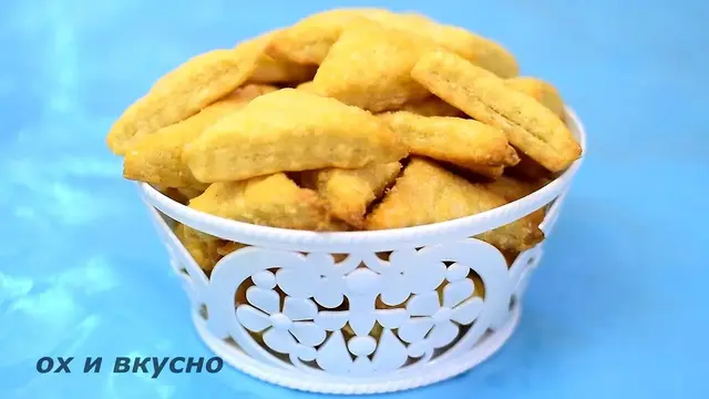 Творожные ушки без яиц и разрыхлителя