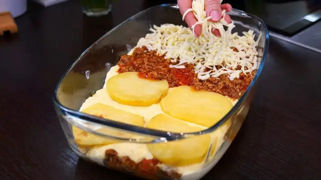 Лазанья с картошкой