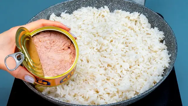 Запеканка из риса и тунца