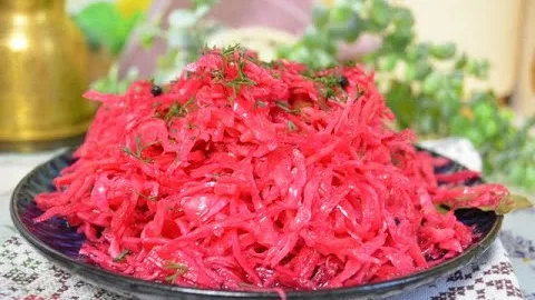 Салат из капусты и свеклы