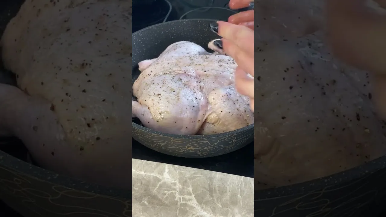 Курица по-аджарски на сковороде