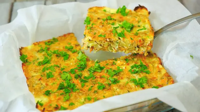 Запеканка с капустой и мясом