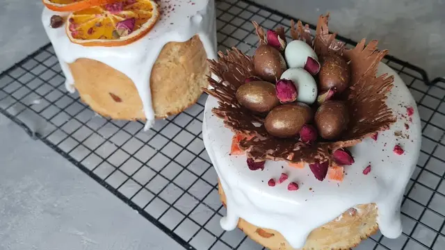 Идеальный кулич на пасху с цукатами и миндалем