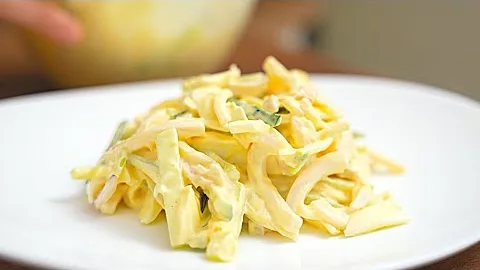 Самый вкусный салат с кальмарами