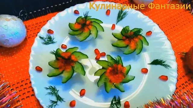 Закуска из шампиньонов на новогодний стол