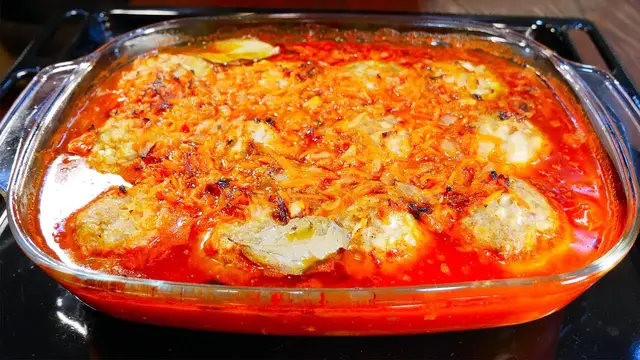 Ленивые голубцы с фаршем в духовке 