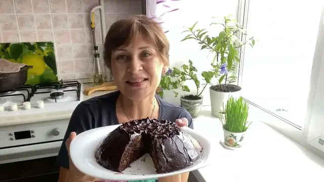 Торт на скорую руку из овсяного печенья