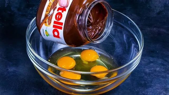 Вкусный пирог с нутеллой