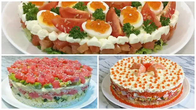 3 салата на новый год