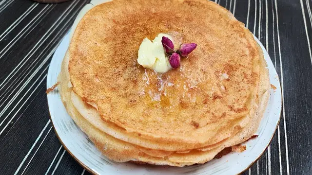 Заварные блинчики с дырочками