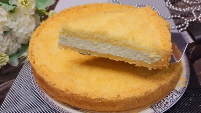 Воздушный пирог с творогом к чаю