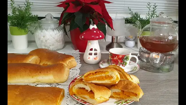 Сладкие рулеты с тыквой
