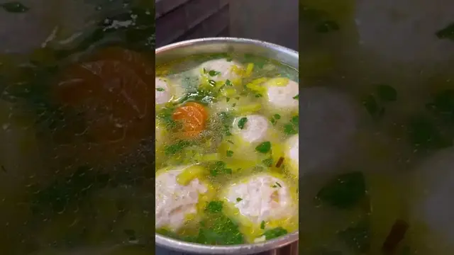 Лёгкий супчик с тефтелями