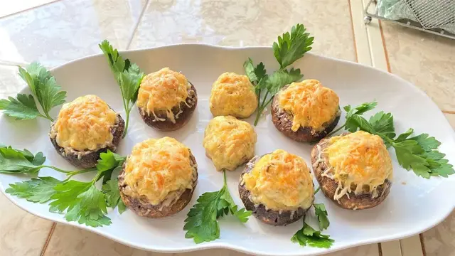 Шампиньоны в духовке