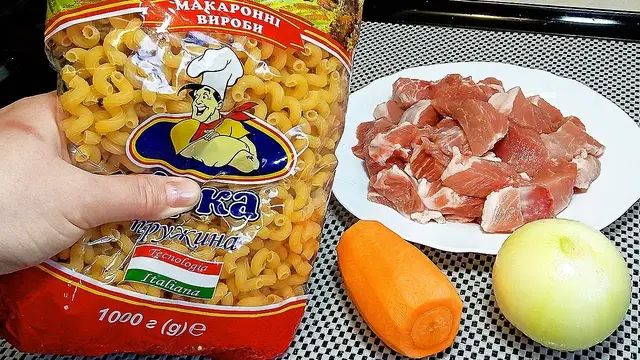 Макароны с мясом в духовке