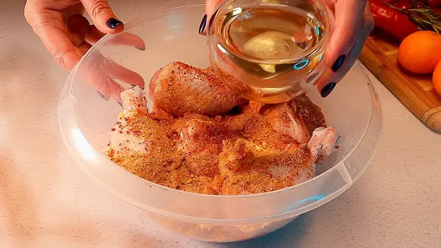 Куриные ножки с гарниром в духовке