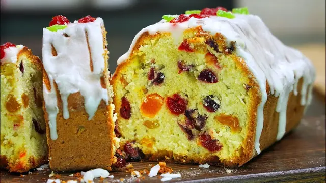 Вкусный и ароматный кекс из сухофруктами 