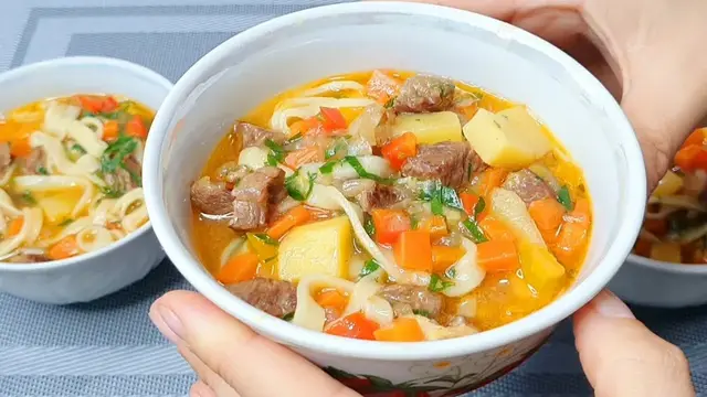 Очень вкусный суп на обед
